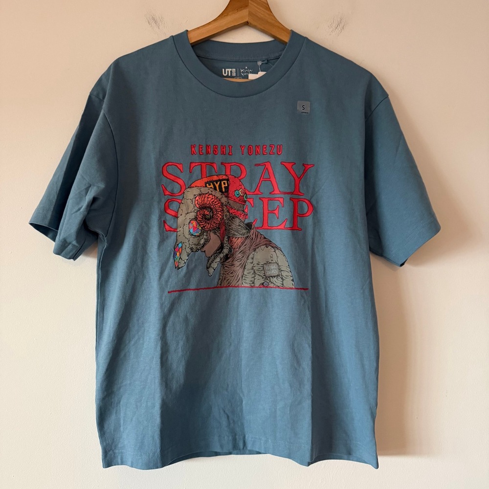 Uniqlo Ut Kenshi Yonezu Stray Sheep Graphic T-Shirt Blue Small Nwt Snag